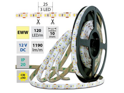 7912 7912 led pasek mcled smd2835 120led m 14w 1190 lm ww