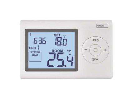 P5607 pokojový termostat drát. prog.