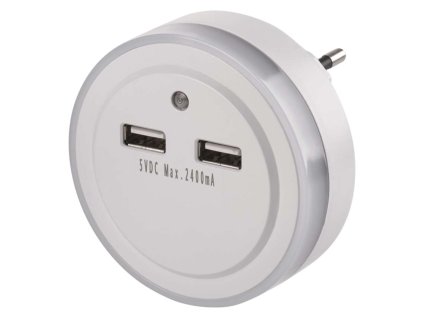 8458 8458 8458 led nocni svetlo p3313 do zasuvky s 2 usb
