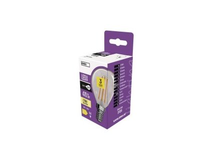 LED žárovka Filament Mini Globe 4W E14 teplá bílá