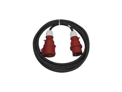 8752 8752 3 fazovy venkovni prodluzovaci kabel 20 m 1 zasuvka cerny guma 400 v 2 5 mm2