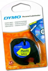 Páska plastová, žlutá 12mmx4m pro DYMO LETRA TAG