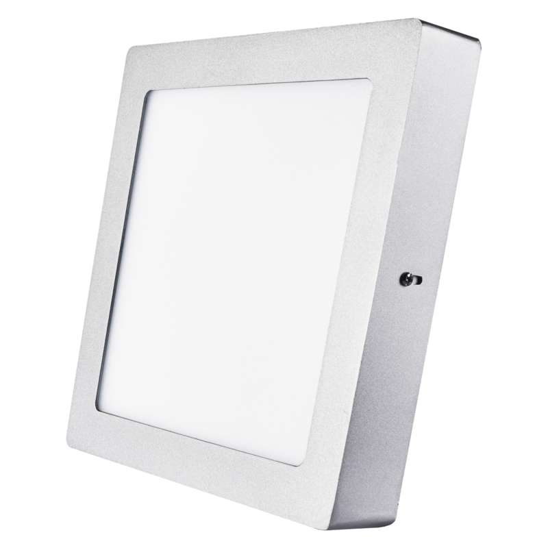 Fotografie EMOS LED panel 225×225, přisazený stříbrný, 18W neutrální bílá 1539067160 EMOS Lighting