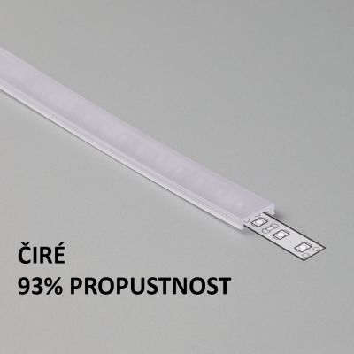 Plexi kryt - C KLIK, čiré 1m