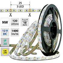 LED pásek MCLED SMD2835 120LED/m 14/W 1400l NW IP