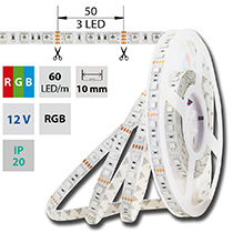 Fotografie LED pásek MCLED SMD5050 60LED/m RGB IP20