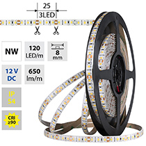 LED pásek MCLED SMD2835 120LED/m 9,6/W 650l NW