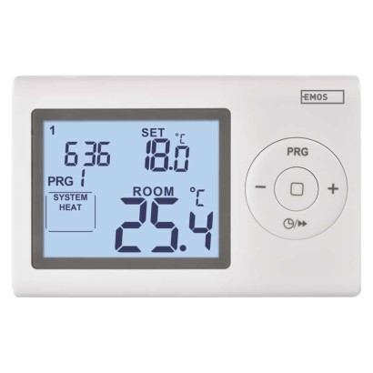 P5607 pokojový termostat drát. prog.
