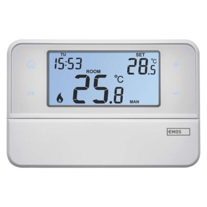 Fotografie EMOS Pokojový termostat s komunikací OpenTherm, drátový, P5606OT P5606OT Emos A10:2101208000