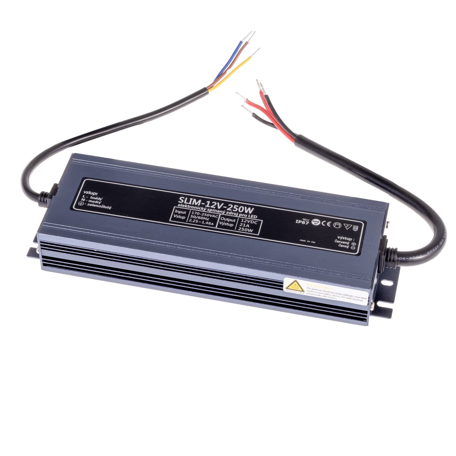 SLIM 12V-250W zdroj IP67