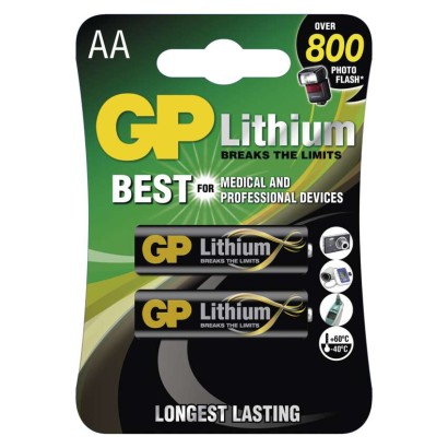 Fotografie GP GP baterie lithiová FR6 (AA, tužka), blistr 1022000711 GP Batteries A10:1022000711