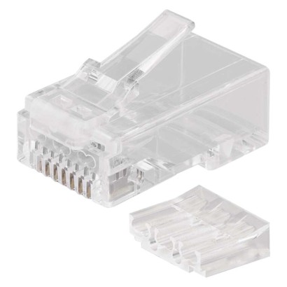 Konektor RJ45 pro UTP kabel (drát), bílý