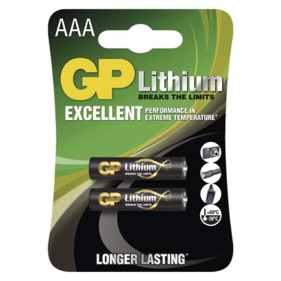 Fotografie GP baterie lithiová HR03 (AAA), blistr 1022000412 GP Batteries