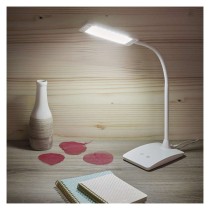 Fotografie EMOS LED stolní lampa Eddy, bílá 1538150201 Studená bílá EMOS Lighting A10:1538150201