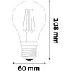 awlfg27ww 85w avide led white filament globe 85w e27 ww 2700k 2 0x0