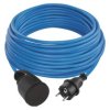 9385 9385 pocasi odolny prodluzovaci kabel 10 m 1 zasuvka modry silikon 230 v 1 5 mm2