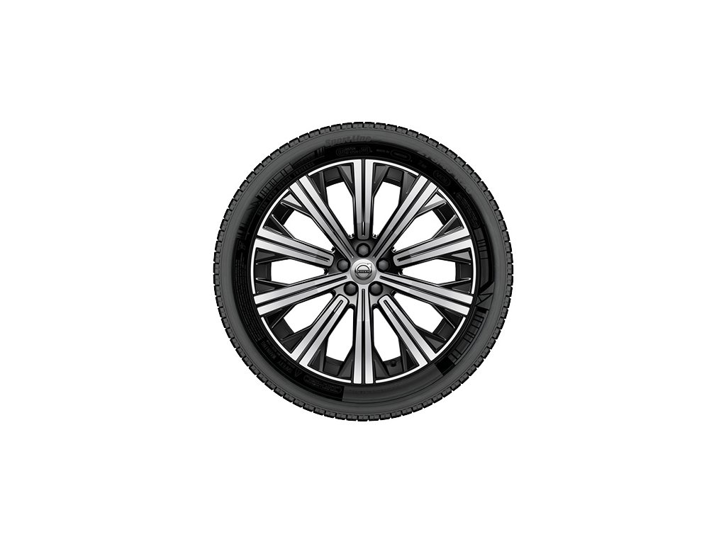 Volvo zimní kola 20", disky v 10paprskovém provedení s výbrusy Diamond Cut, černá Graphite (32400706)  Nokian