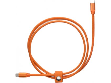 Volvo upcyklovany propojovaci kabel typ C to typ C oranzovy