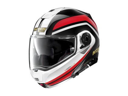 Moto helma Nolan N100-5 Plus Anniversary N-com Metal Black 40