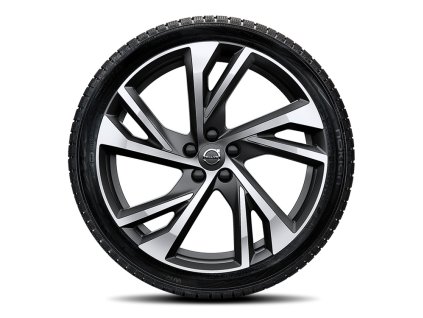 Volvo zimní kola 20", disky v matně černém provedení R-Design s 5 dvojitými paprsky a výbrusy Diamond Cut (32400744)  Nokian