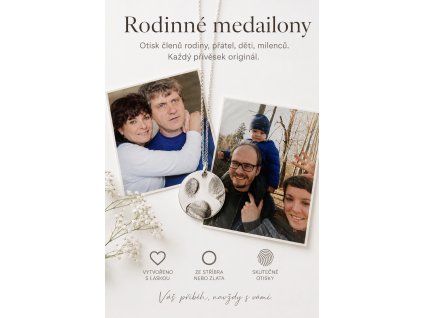 medailon- otisk prstů