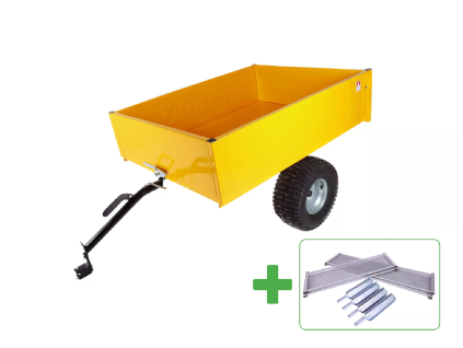 TR 220S Vozík za traktor - ŽLUTÁ + nástavba 220