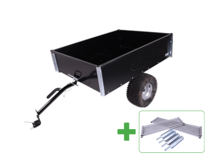 TR 220S Vozík za traktor - POZINK + ČERNÁ + nástavba 220