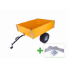 TR 220S Vozík za traktor - POZINK + ŽLUTÁ + nástavba 220
