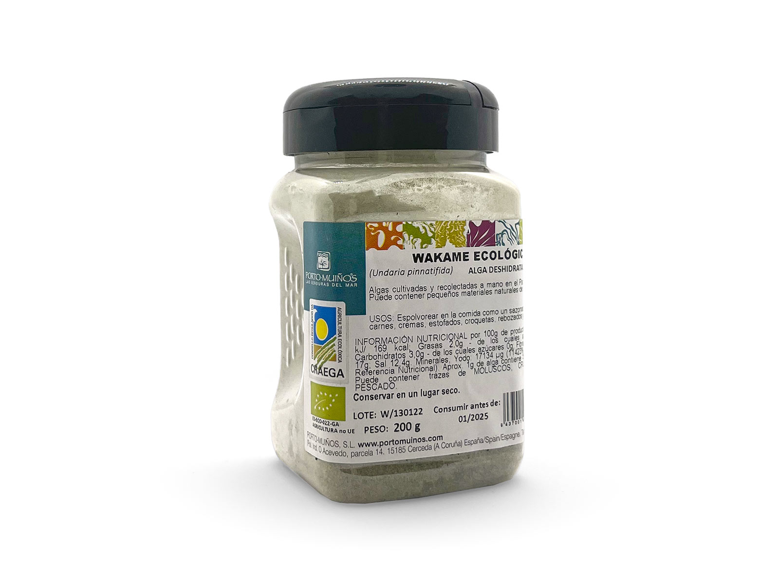 Mořské řasy Wakame BIO & RAW Balení: 200 g (prášek)