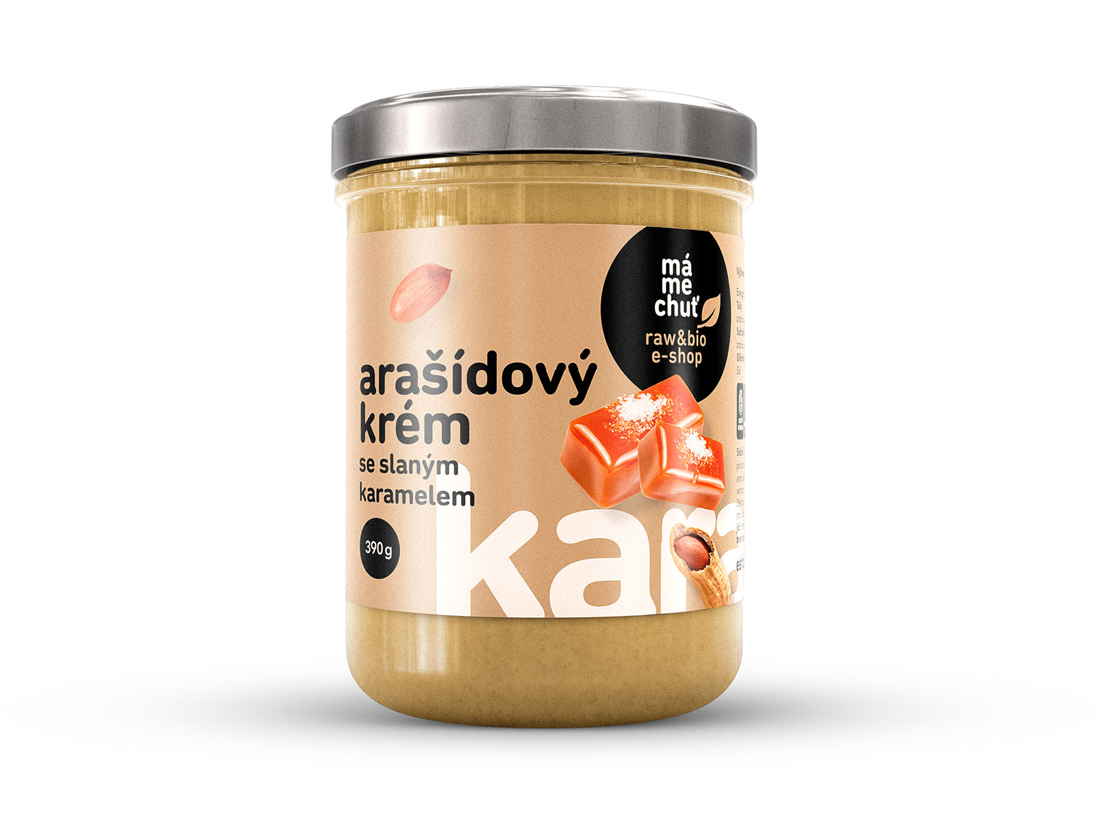 Arašídový krém se slaným karamelem - MámeChuť