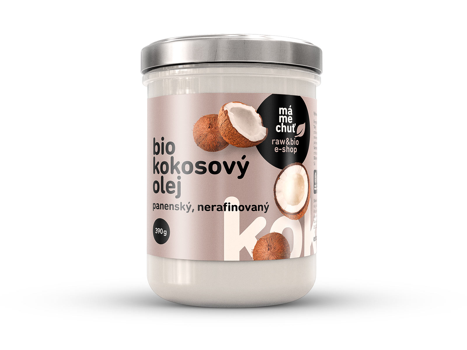 Kokosový olej panenský BIO - 390 ml - MámeChuť