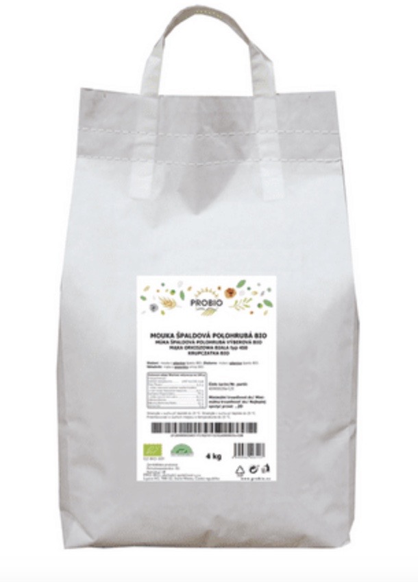 Levně Špaldová mouka BIO polohrubá bílá Balení: 4 kg