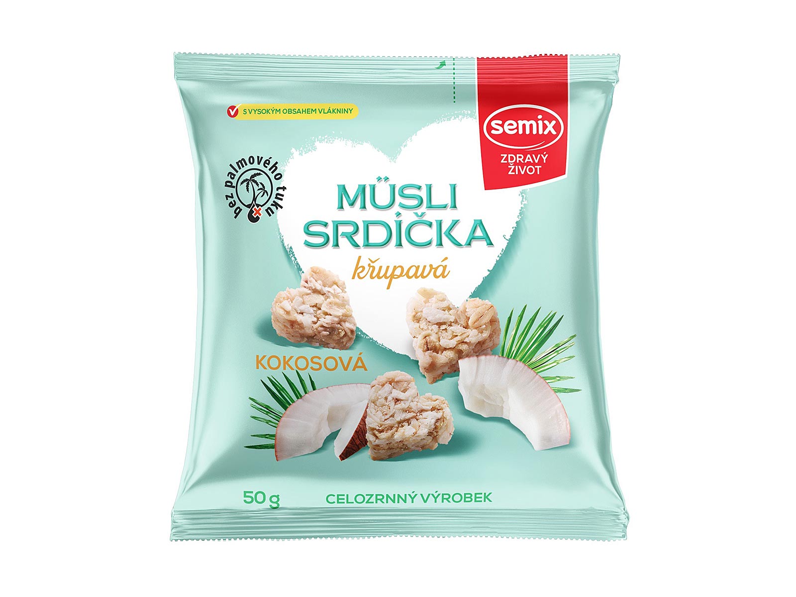 Müsli srdíčka kokosová - 50 g