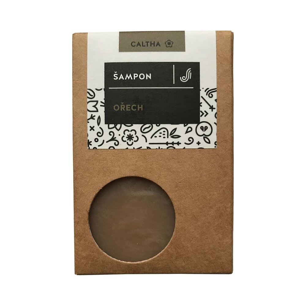 Levně Tuhý šampon ořech - 100 g