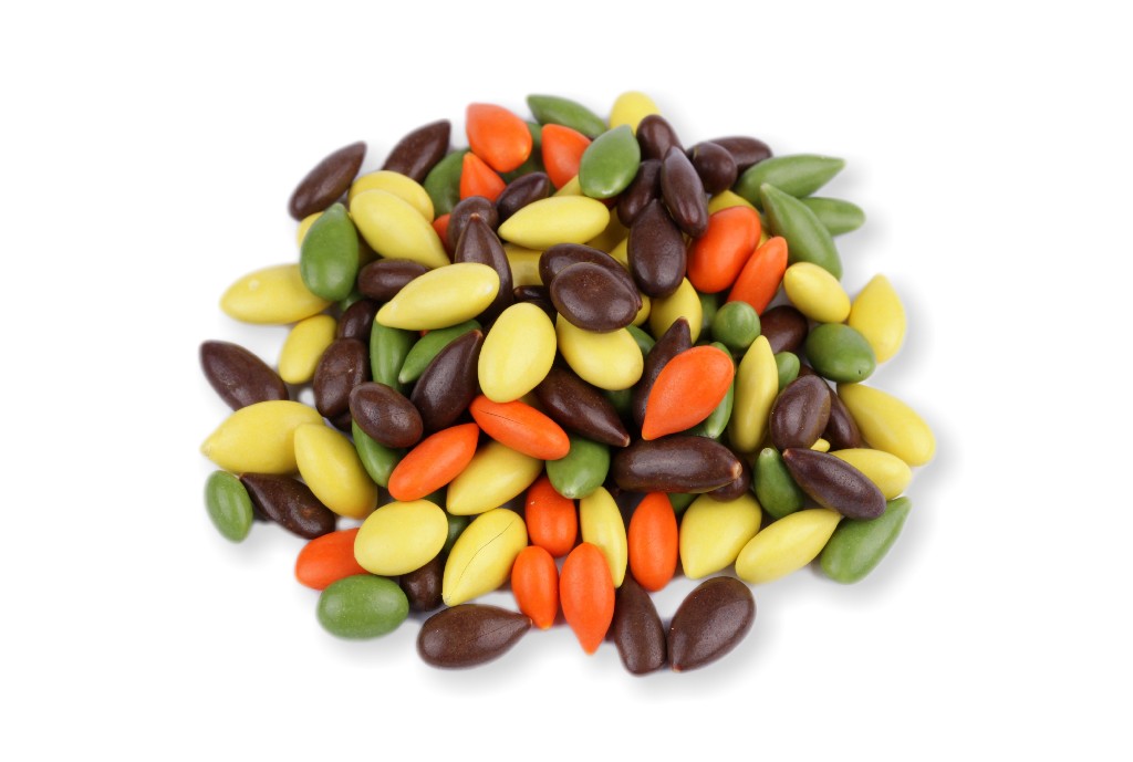 Slunečnice v barevné čokoládě Balení: 5 kg