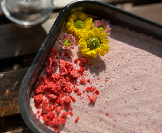 Domáca jahodová zmrzlina