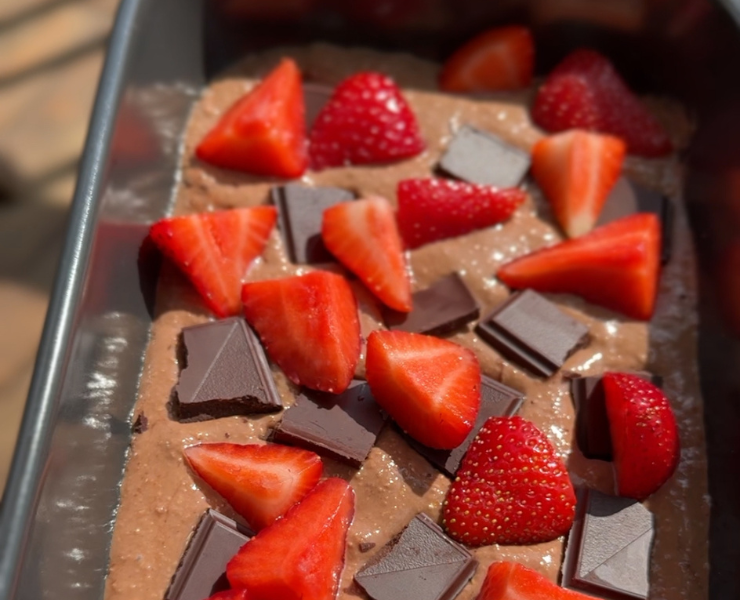 Raňajkové brownie z ovsených vločiek