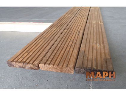 palubky terasy thermo borovice 26x116 drazkovana