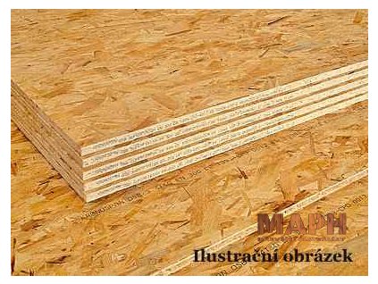 OSB-3 | 25 mm | Rovná hrana (Rozměr 1250 * 2500)
