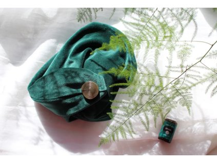 Sametový turban na vlasy