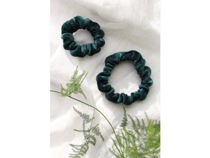 Sametová sada gumiček do vlasů