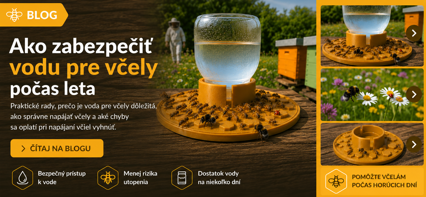 Ako zabezpečiť vodu pre včely počas leta | Napájačka pre včely