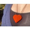 "Hačkované" 3D srdiečka (náhrdelník sada 5ks)