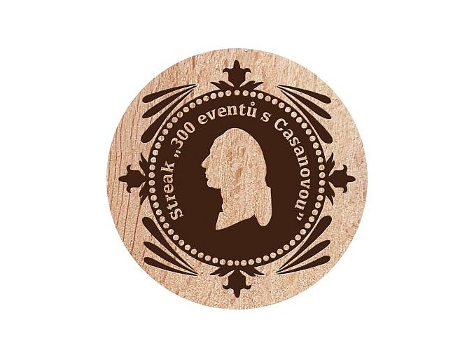 Coin dřevěný velký 60mm 2