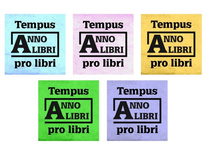 Odznaky ANNO LIBRI sada 5 ks