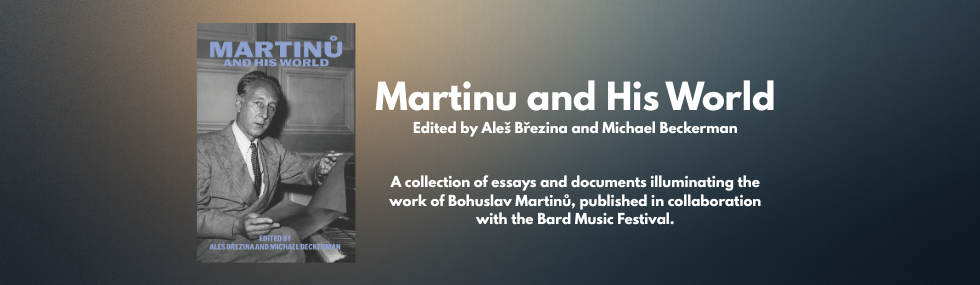 New book on Martinu
