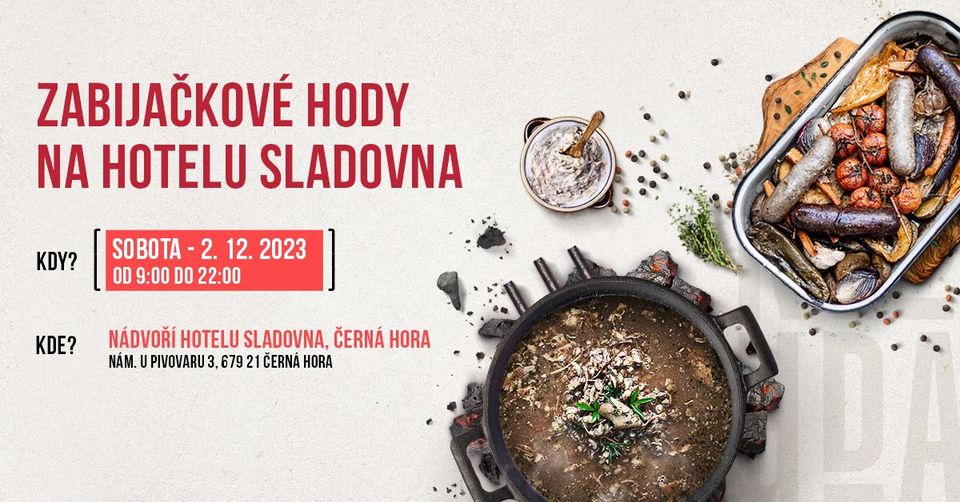 Zveme Vás na zabijačkové hody v Černé Hoře - 2.prosince 2023