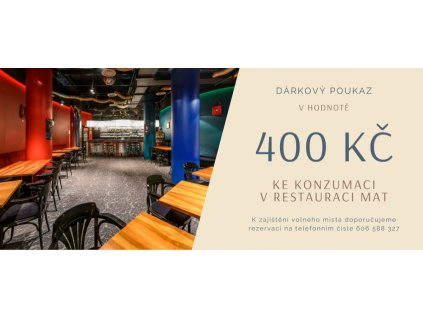 Dárkový poukaz restaurace