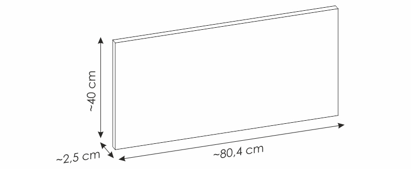 Deska pod umyvadlo - NOVA 89-80 oak