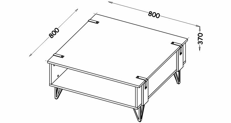 Konferenční stolek - LOFTER LO12